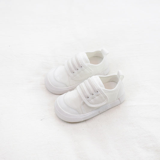 Indoor Children Canvas Shoes Baby Shoes Soft Sole Velcro Girls Boys Kids Sports Shoes