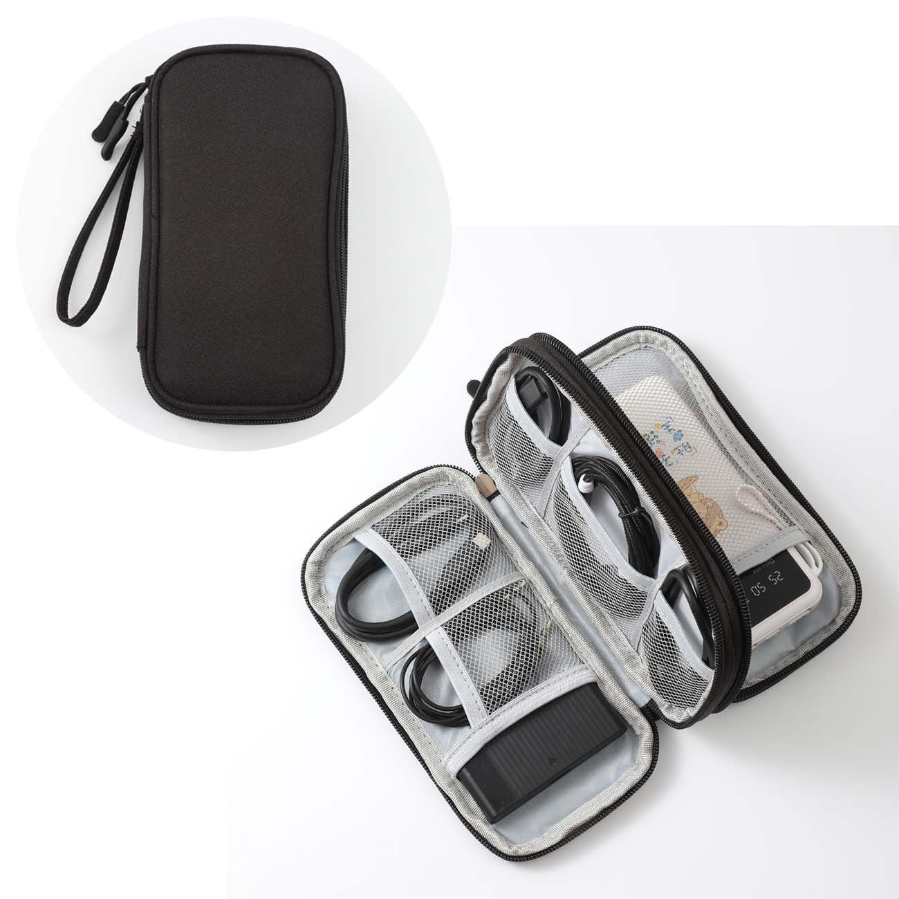 Digital accessories storage bag, multi-layer power bank, hard drive charging treasure, USB flash drive shield, earphone dustproof data cable