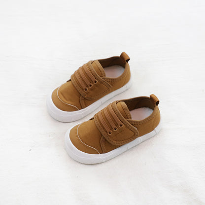 Indoor Children Canvas Shoes Baby Shoes Soft Sole Velcro Girls Boys Kids Sports Shoes