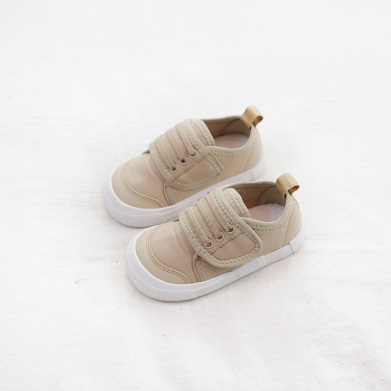 Indoor Children Canvas Shoes Baby Shoes Soft Sole Velcro Girls Boys Kids Sports Shoes